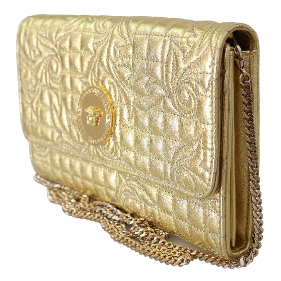 SOLD VERSACE Quilted Nappa Leather Evening Handbag - Picture 3 of 8